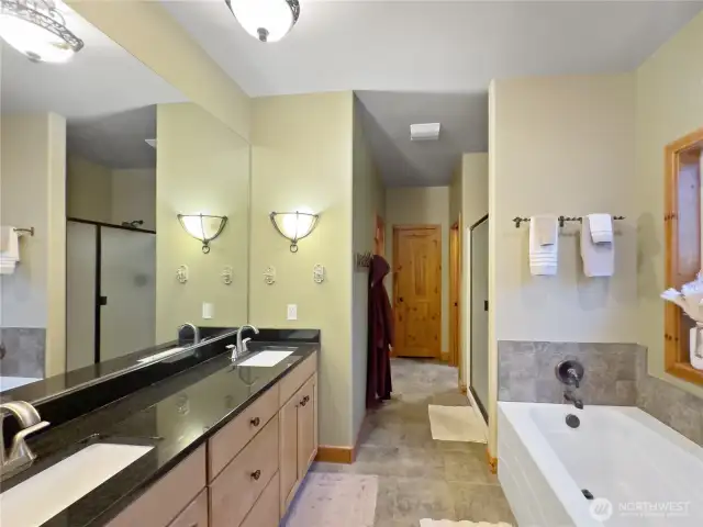 Primary full ensuite with walk-in closet