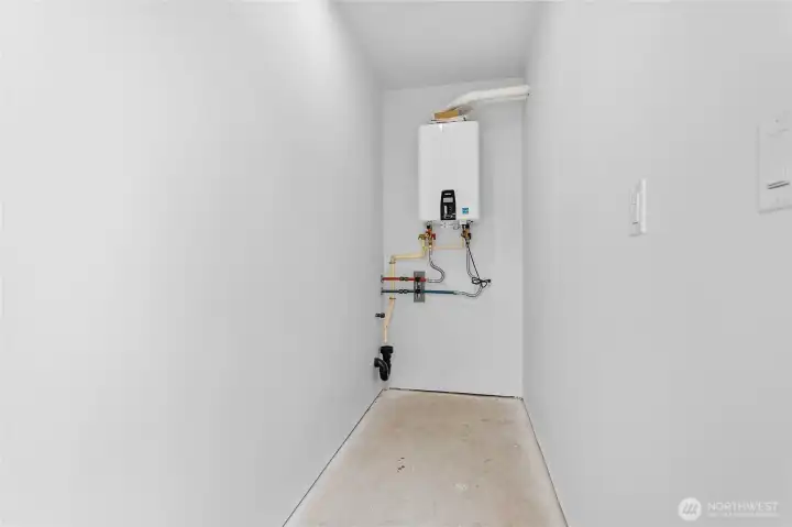 On the north side of the building is this storage locker.