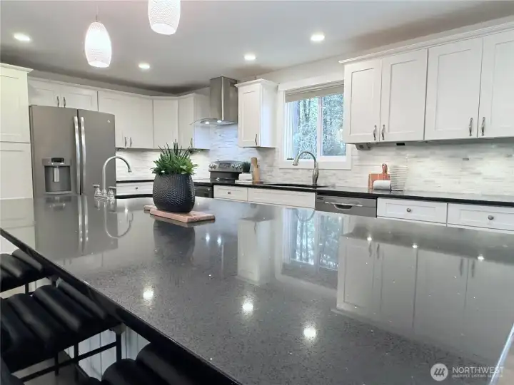 Stunning quartz countertops