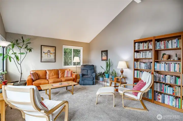 Vaulted ceiling sets the stage