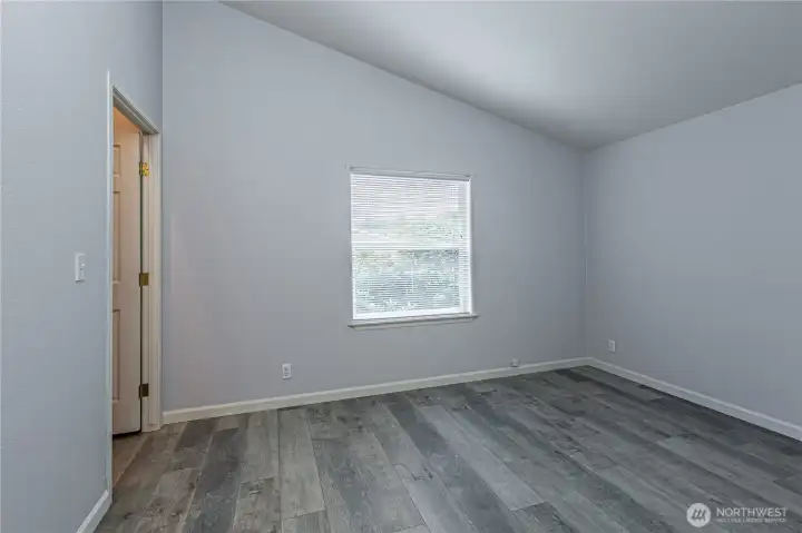 Third bedroom, large closet and vaulted ceilings