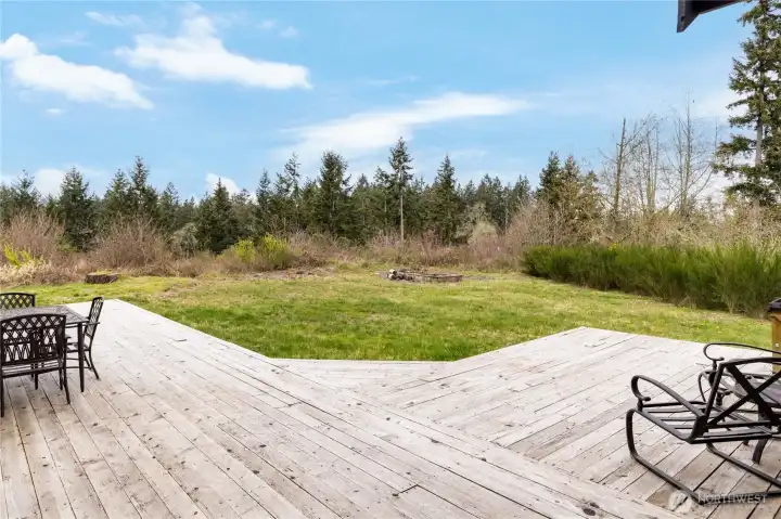 Enjoy peaceful territorial views from your secluded back deck