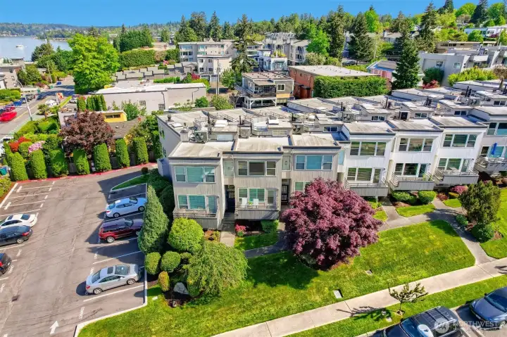 Prime location near Downtown Kirkland and the marina.