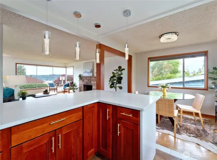 Open concept kitchen so you can enjoy the views!