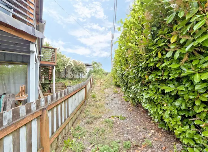 Side yard.