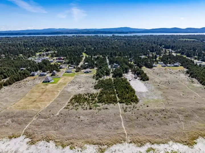 Not only is property on the Pacific Ocean but a short distance to the Willapa Bay in the background.