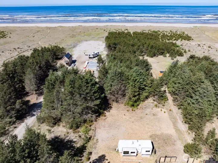 Trailer is at the east end of this property. East of the trailer is a three-bedroom septic system.
