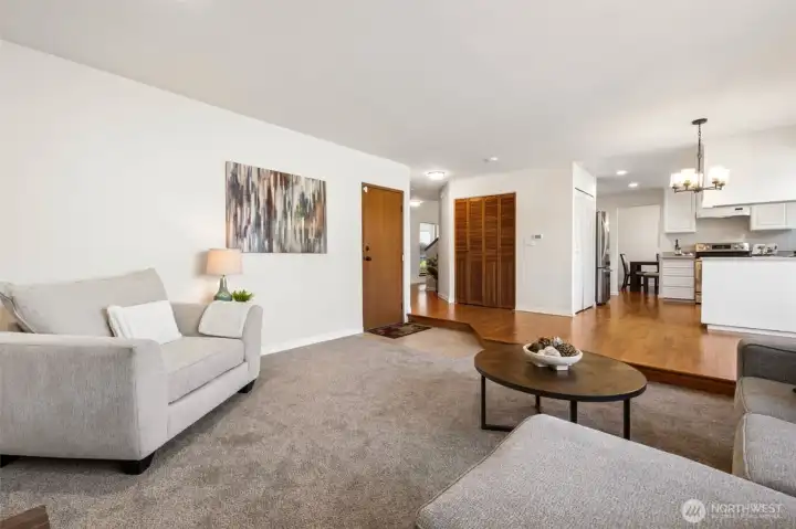 Enjoy an open, connected floor plan where the family room, kitchen, and dining spaces come together to create the heart of the home.
