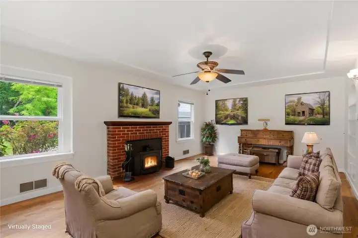 living room staged