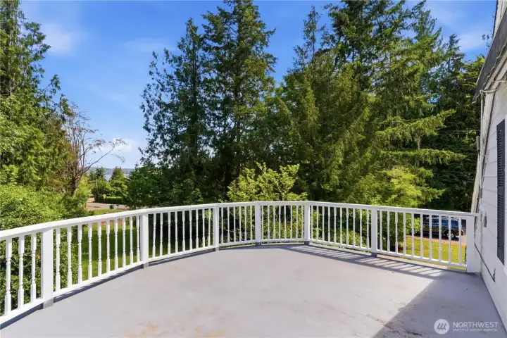 upper deck with water view