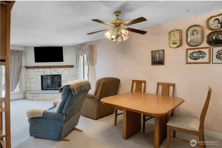 *Living Room - This photo is has been digitally decluttered