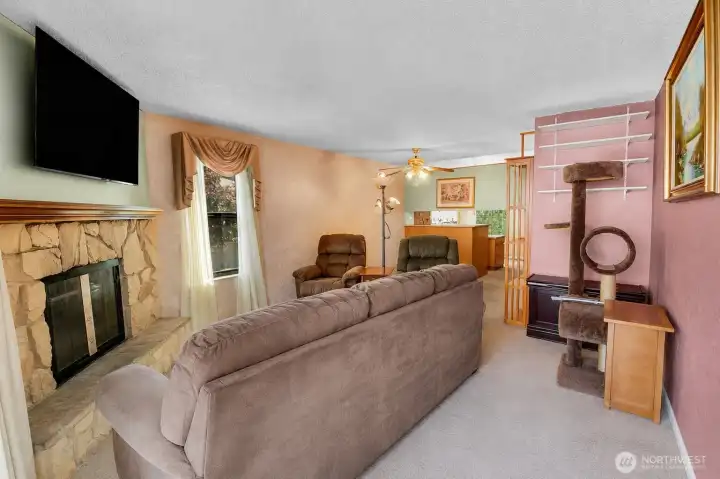 *Living Room - This photo is has been digitally decluttered
