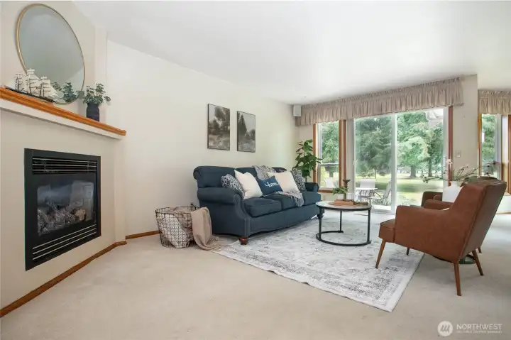 Lovely cozy gas fireplace perfect for enjoying those winter days/nights Lovely cozy gas fireplace perfect for enjoying those winter days/nights