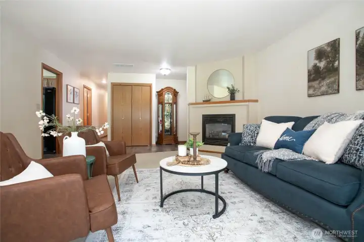 Hall leads to bedrooms/bathrooms utility & garage Hall leads to bedrooms/bathrooms utility & garage