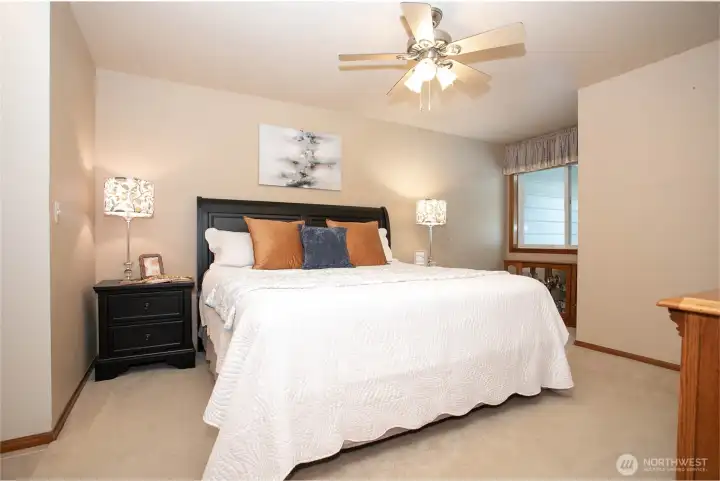 Owner's suite is tucked in back of home, including ensuite 3/4 bathroom & walk-in closet Owner's suite is tucked in back of home, including ensuite 3/4 bathroom & walk-in closet