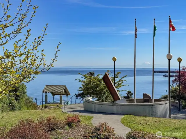 Near waterfront park and Olympic Discovery Trail