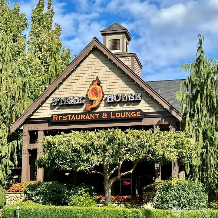 Steakhouse 9, across the road from Fieldstone, is an award-winning regional favourite.  Lynden offers farm fresh produce & beef, dairy & berries.
