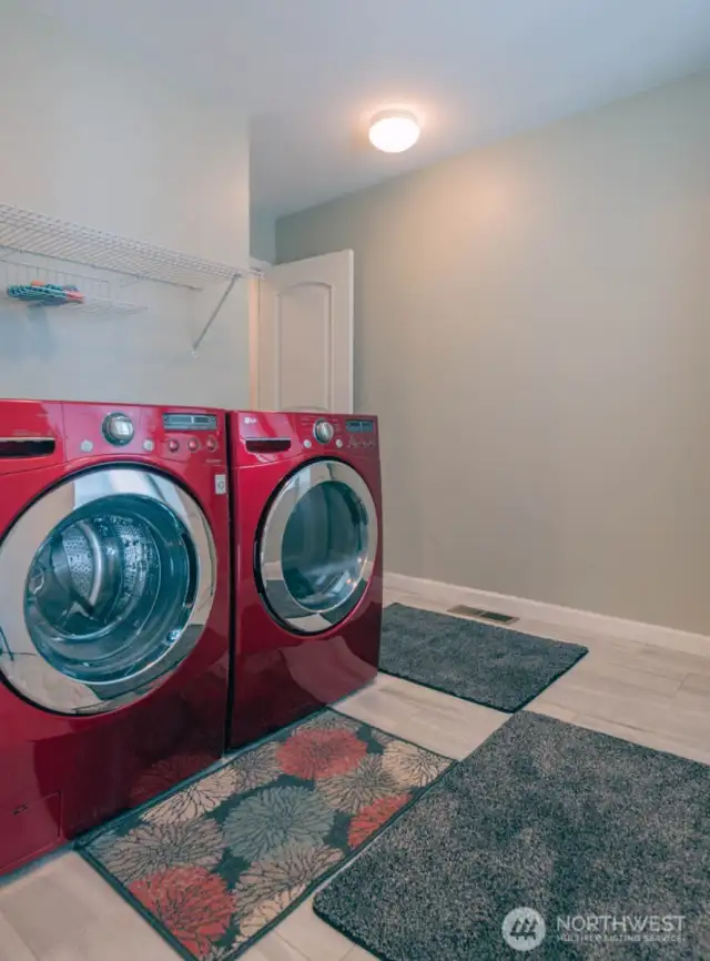 Utility on the main.  Washer & Dryer Stay!