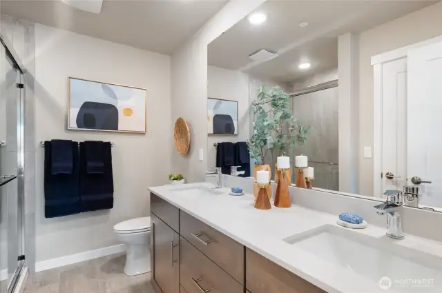 Photos are of community model home in a similar plan.