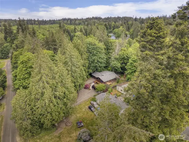 So private and yet soooo close to Kingstons ferry system, restaurants, schools, etc.