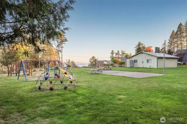 Community playground, park and community center!