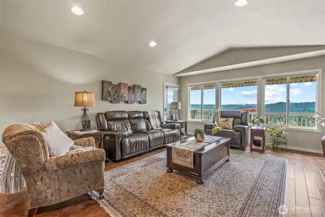 Family Room with Deck Access
