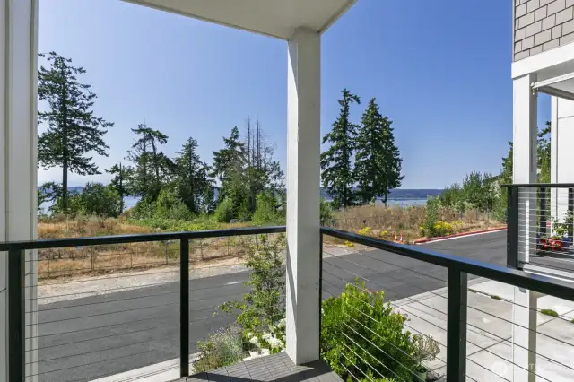 The outlook from the main level deck.