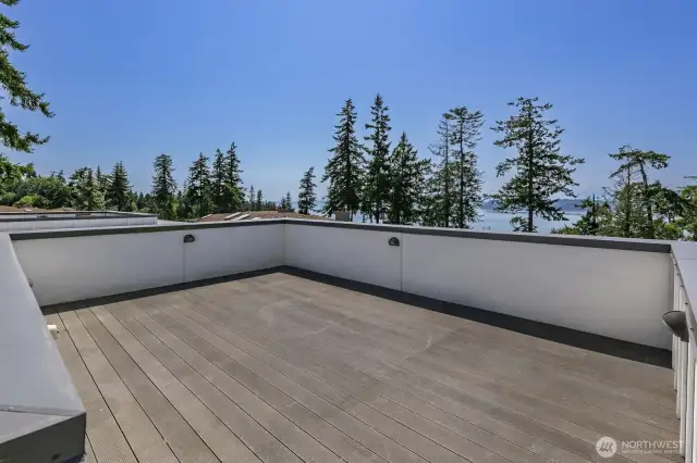 Plenty of space for a gas fireplace and your out door furniture.