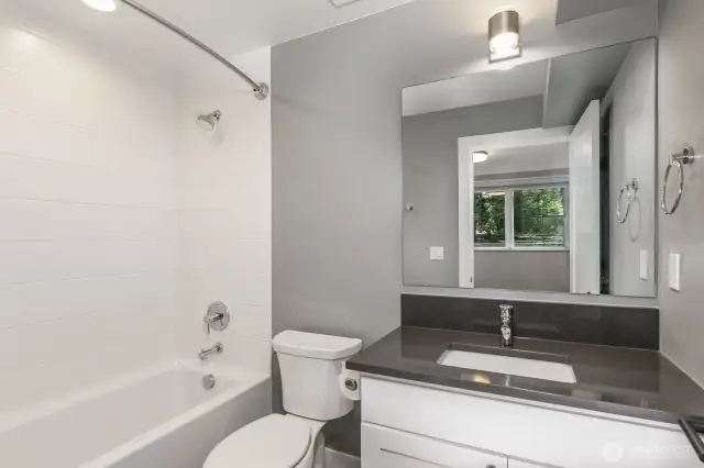The full bathroom off the guest bedroom.