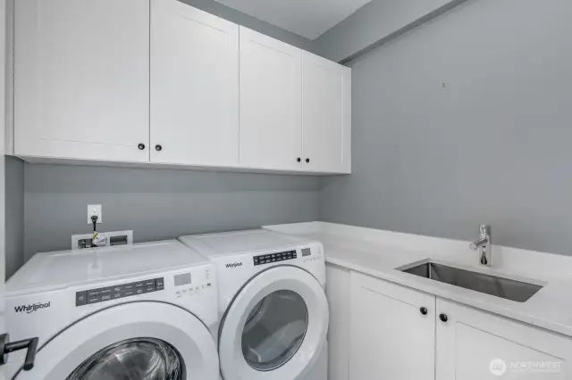 Full size utility room.