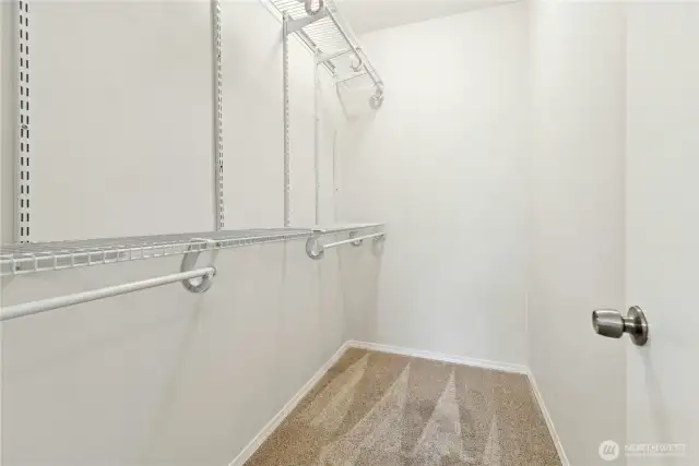 Extra large walk-in closet.
