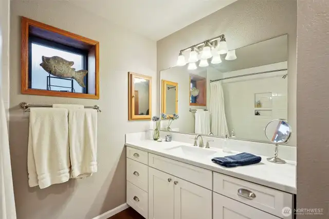 Full updated bath on lower level