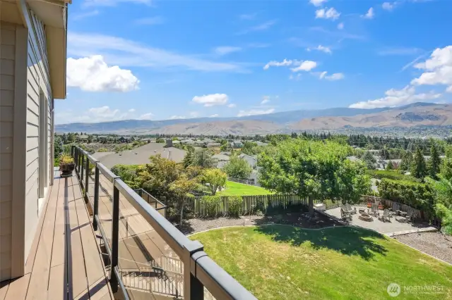 View from upper-level wraparound deck