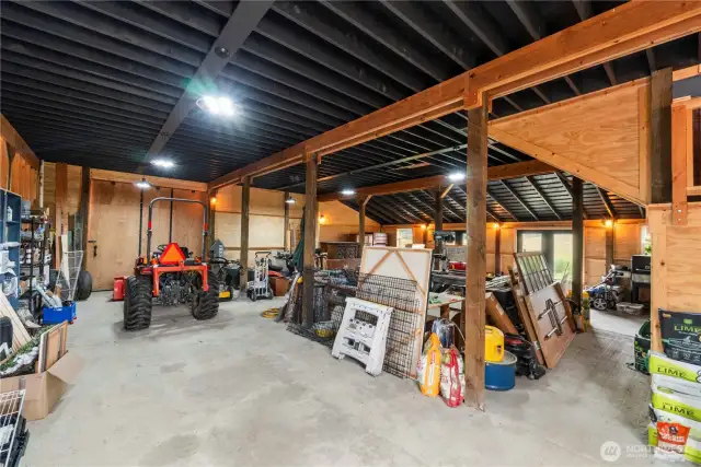 This is just a portion of the large barn, featuring updated windows and 200-amp electrical service.