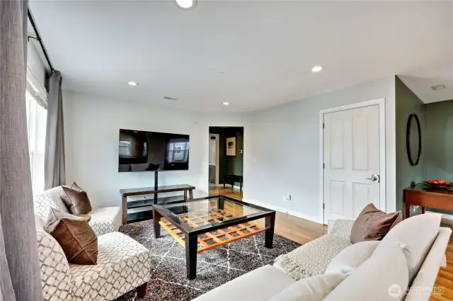 Spacious living area.