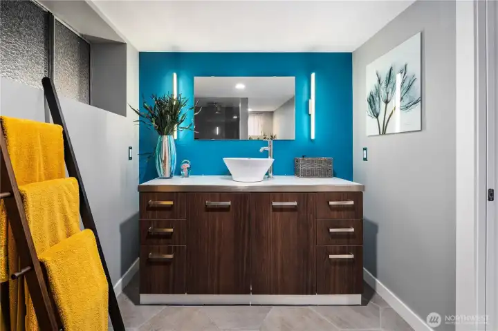 3/4 Bath on the Lower level~