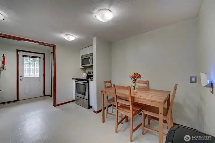 Dining nook.