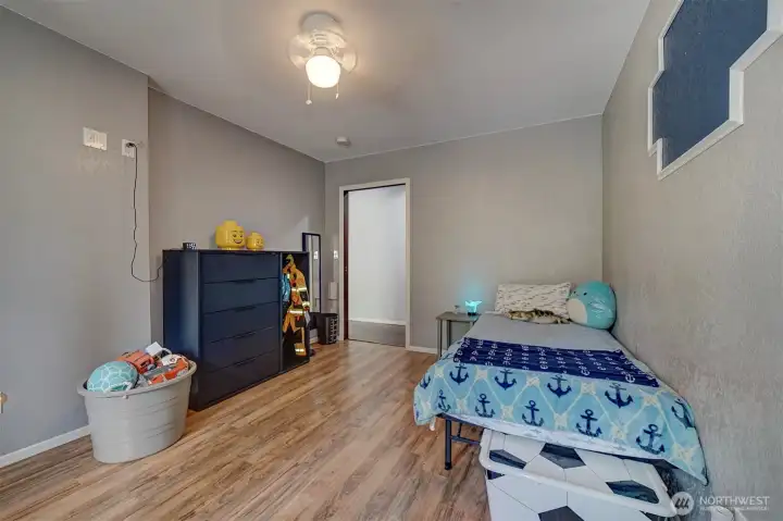 Extra finished room.