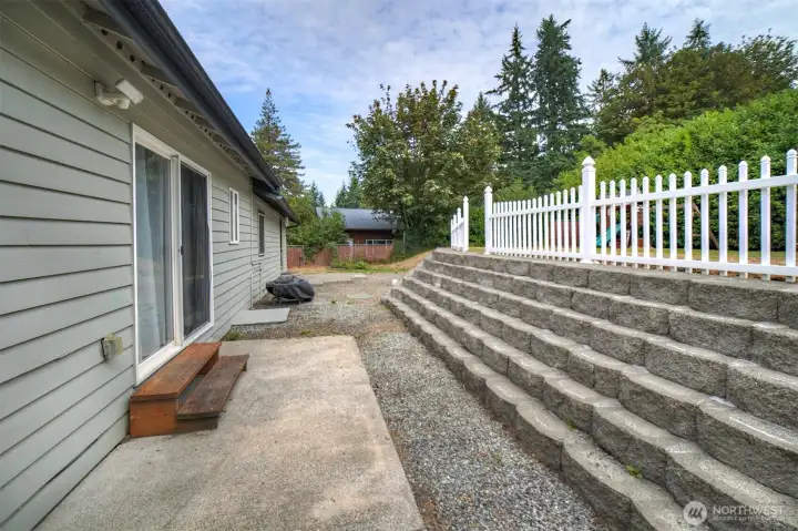 Back patio.