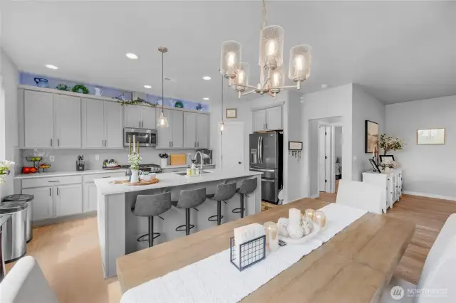 Looking back towards kitchen area