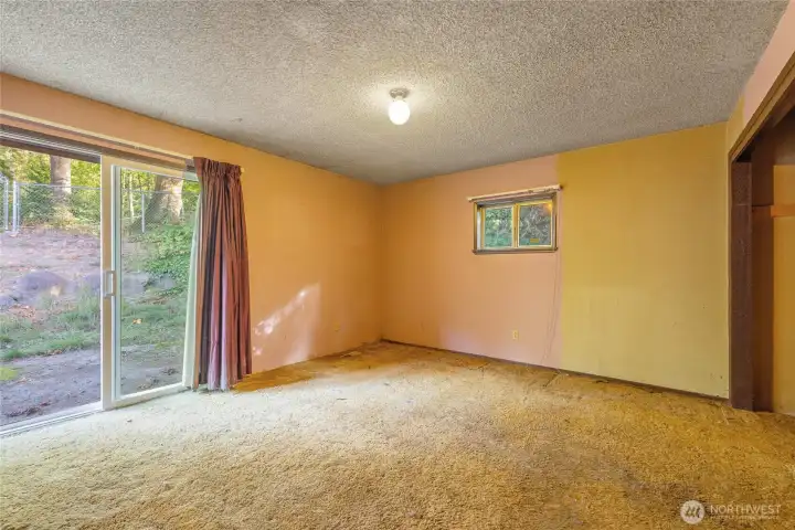 Bonus room off laundry with slider to backyard