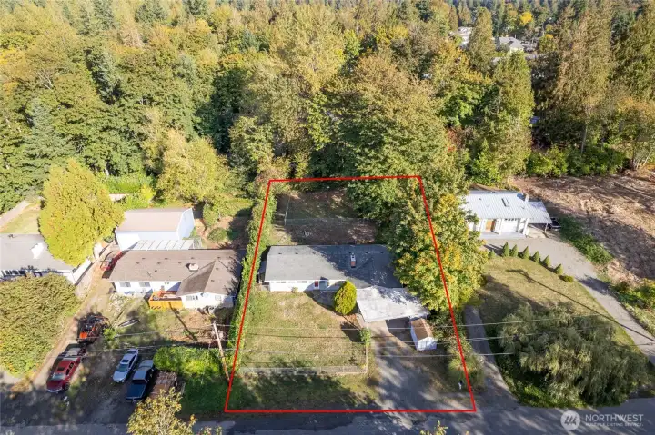 View from above, large lot