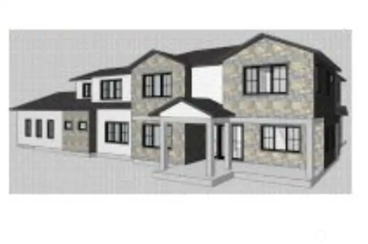Rendering of future home designed for the site.