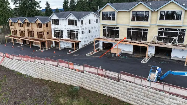 The first townhomes will be completed by April 2026.