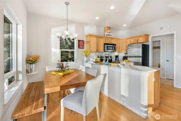 Enough room for many guests.