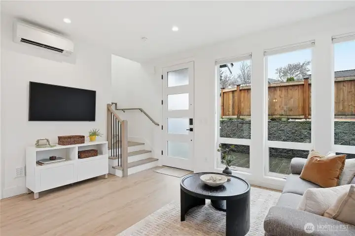 Seller willing to leave mounted Frame TV.