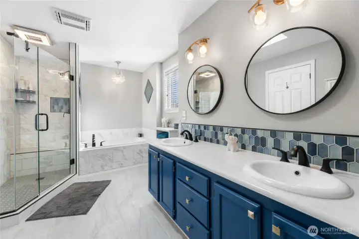 Primary Bath with beautiful finishes throughout