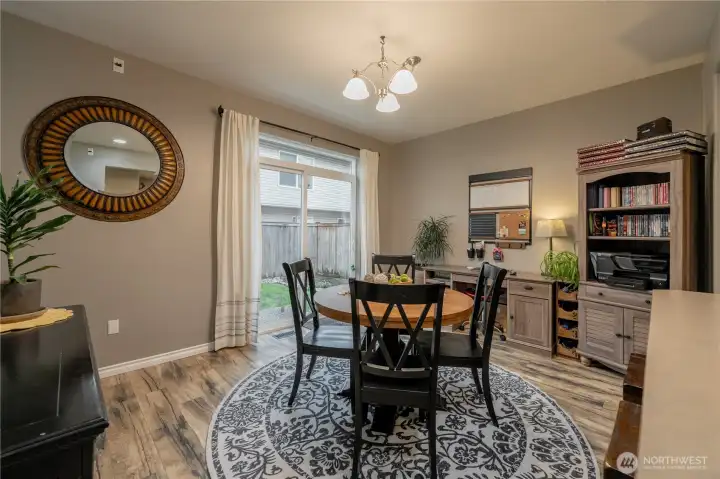 Formal Dining gazes out to your Fenced Backyard. Enjoy Summer Breezes, Dine Al Fresco!