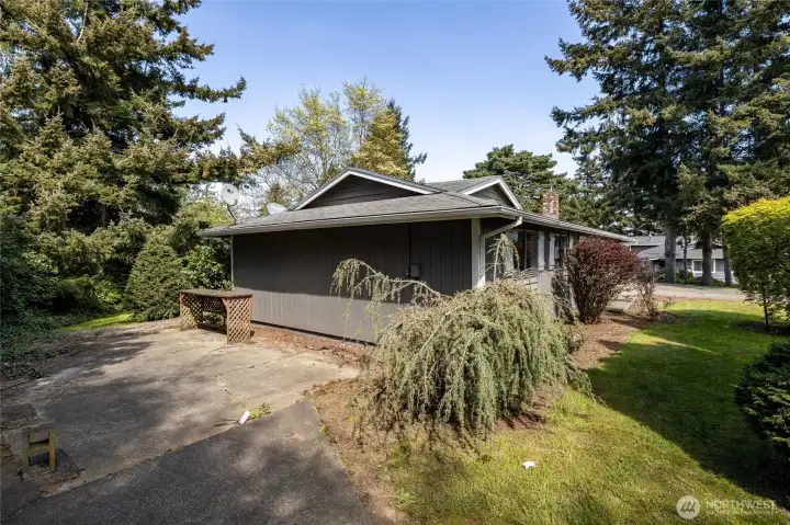 Patio on West side of home.