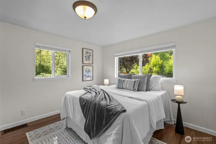 1st bedroom on the main floor - notice how private every room is!